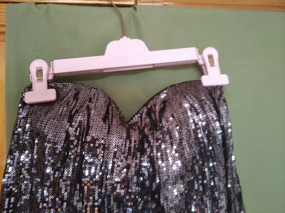 лъскаво Парти бюстие H&М размер S,рокля плисе Н&М размер S