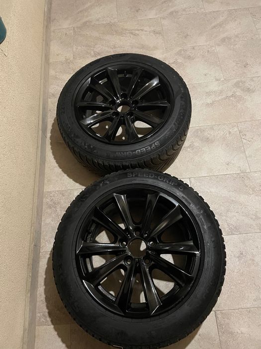 Jante originale BMW r17 5x120 cu cauciucuri de iarna