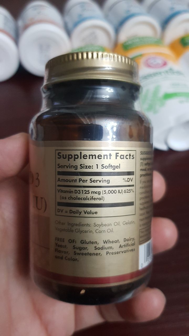 Витамин Д3 5000 доз солгар  N120 капсулах