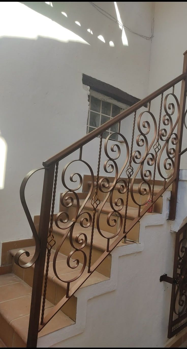Balustrada de lux fier forjat si polimer