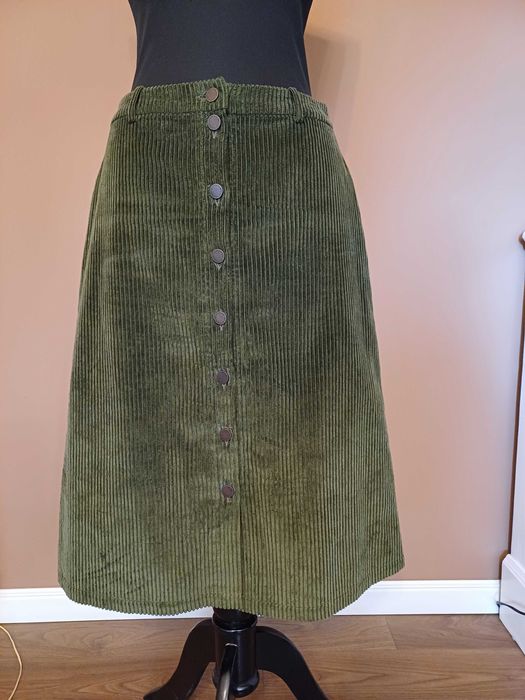 Fusta velur kaki Comptoir des cotonniers