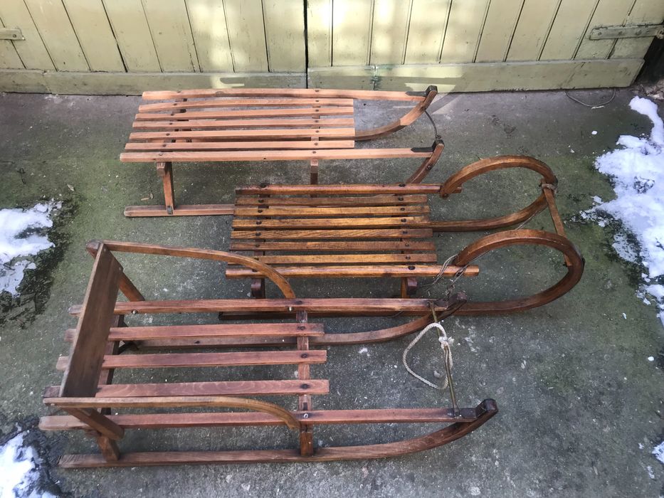 дървени ретро ски,кънки,шейни