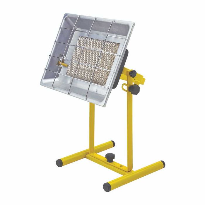 Лъчащ газов отоплител ORGAZ 2855W със защита и стойка, функция готвене