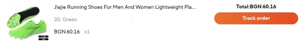 Детски шпайкове за лека атлетика 30 номера (17-17,5см) Пловдив