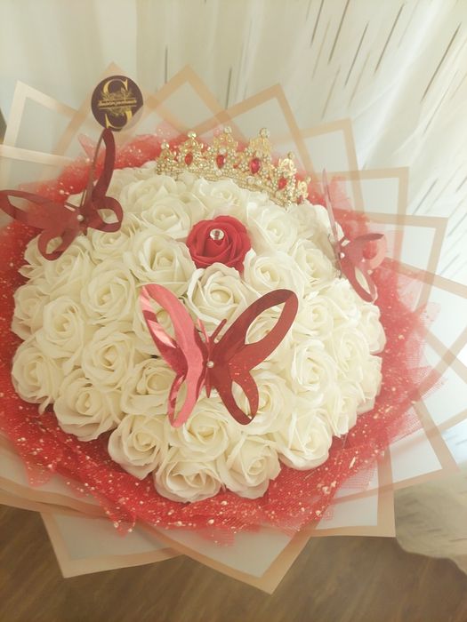 Buchet trandafiri sapun