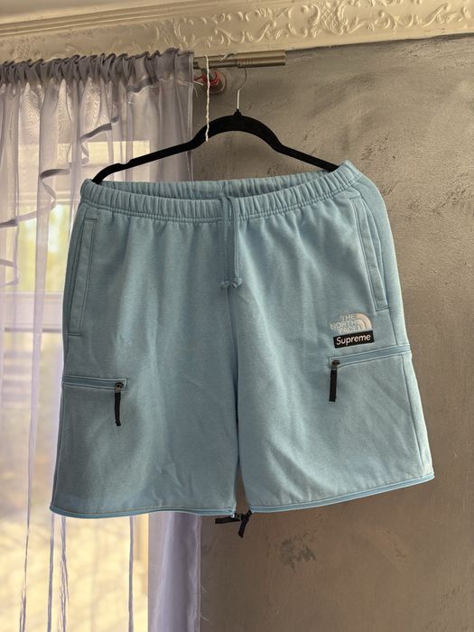 Trening Supreme x The North Face Convertible Hoodie and Pants Babyblue