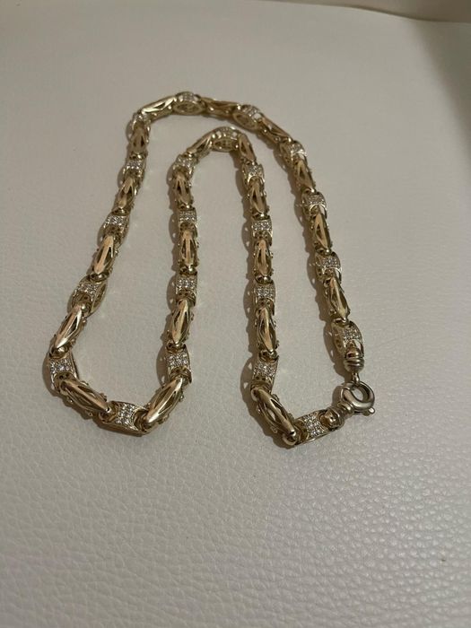 Lant aur 14k, model Cartier