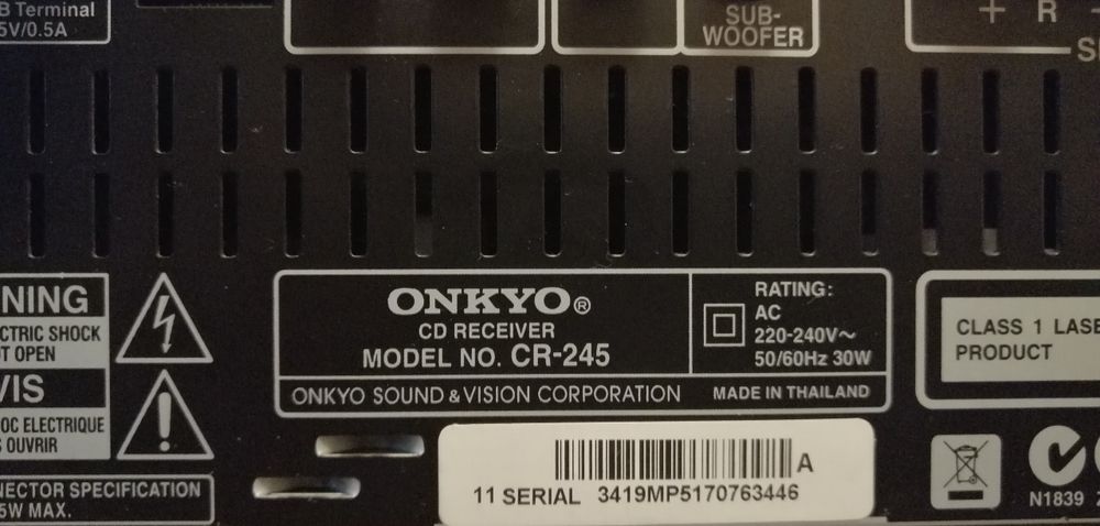 ! Ocazie.Vand amplificator mini sistem muzical Onkyo CR-245, Bluetooth