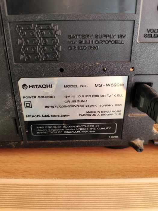 Radiocasetofon Hitachi.MS-W620W
