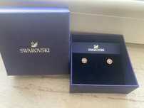 Обеци Swarovski с позлата
