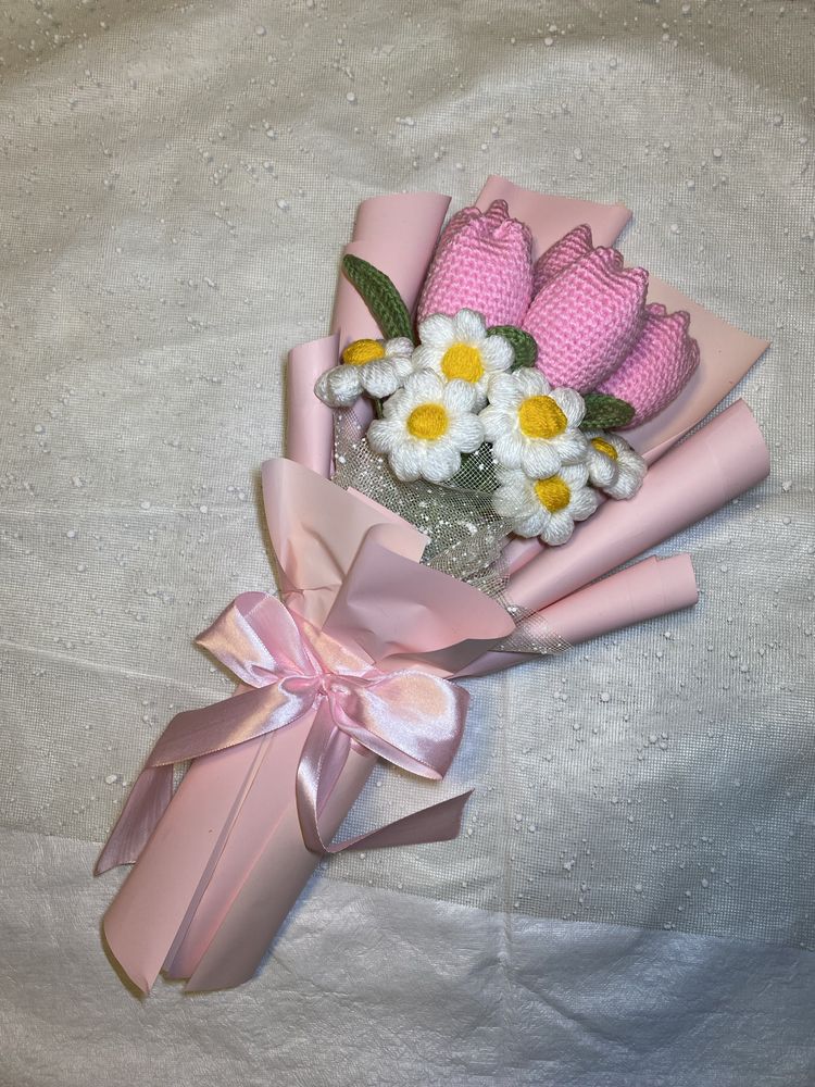 Buchet Flori Crosetate