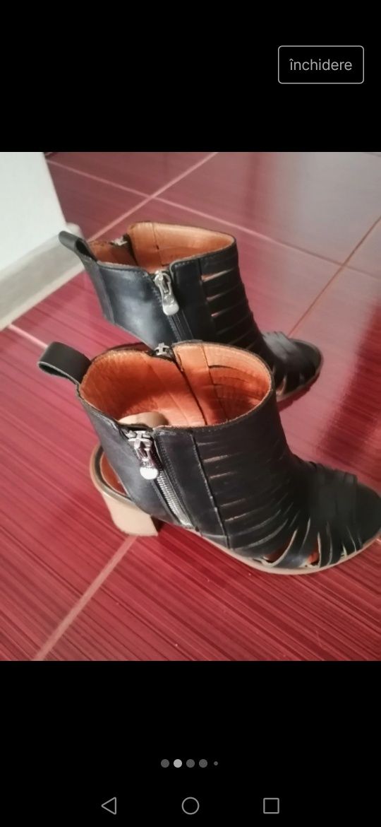 Sandale din piele naturală mărimea 38 Enzo Bertini.