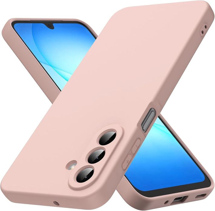 Матов силиконов кейс за samsung galaxy a17 - розов