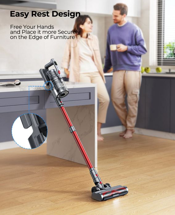 Безжична прахосмукачка LARESAR ELITE S6 48Kpa, 450W 55min 2x HEPA