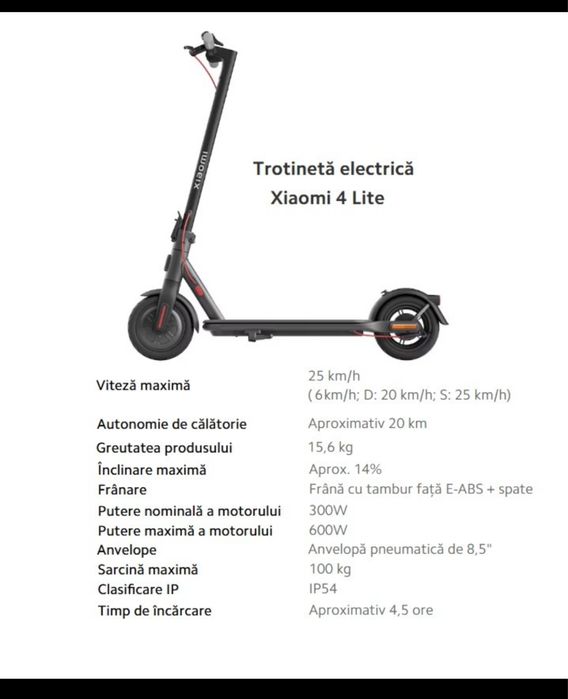 Trotineta Xiaomi ( doar 9,8 km )