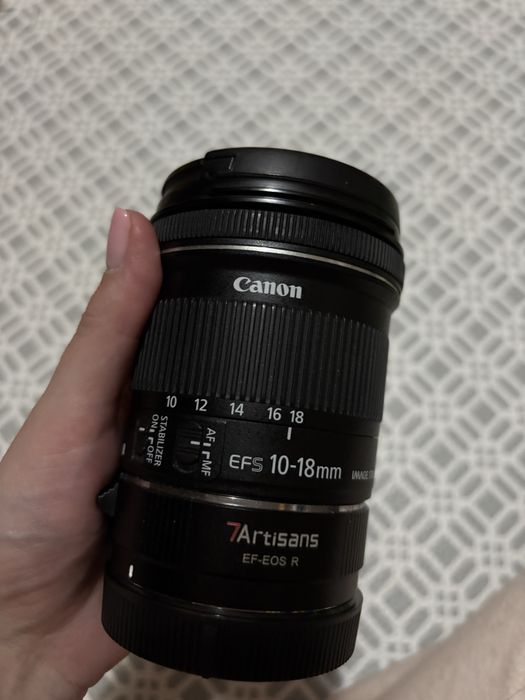 Obiectiv Canon EFS 10-18 mm fara adaptor