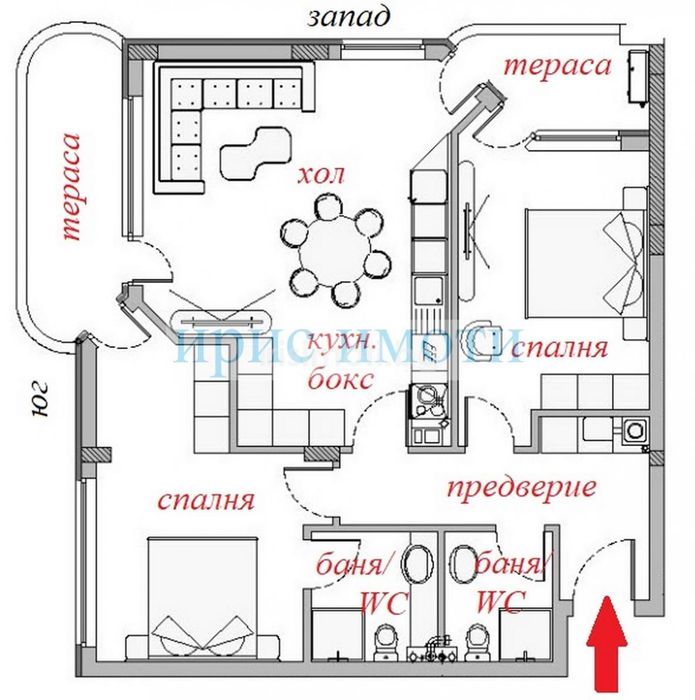 Продава се Тристаен апартамент в София, Малинова долина - 127 кв.м за 2299 €/кв.м - Снимка #5