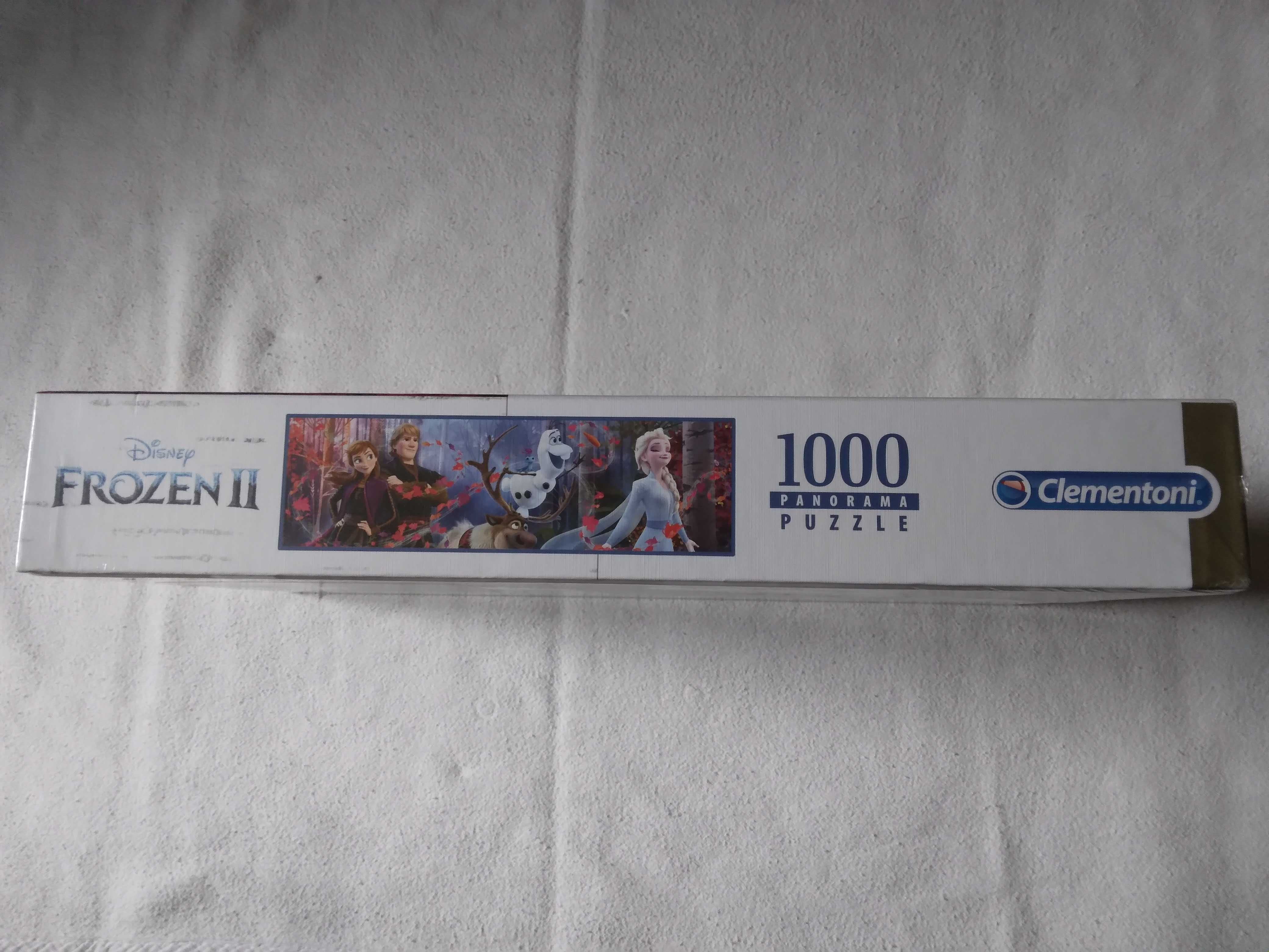 Puzzle panoramic calitativ Clementoni Frozen II, 1000piese,98x33cm nou