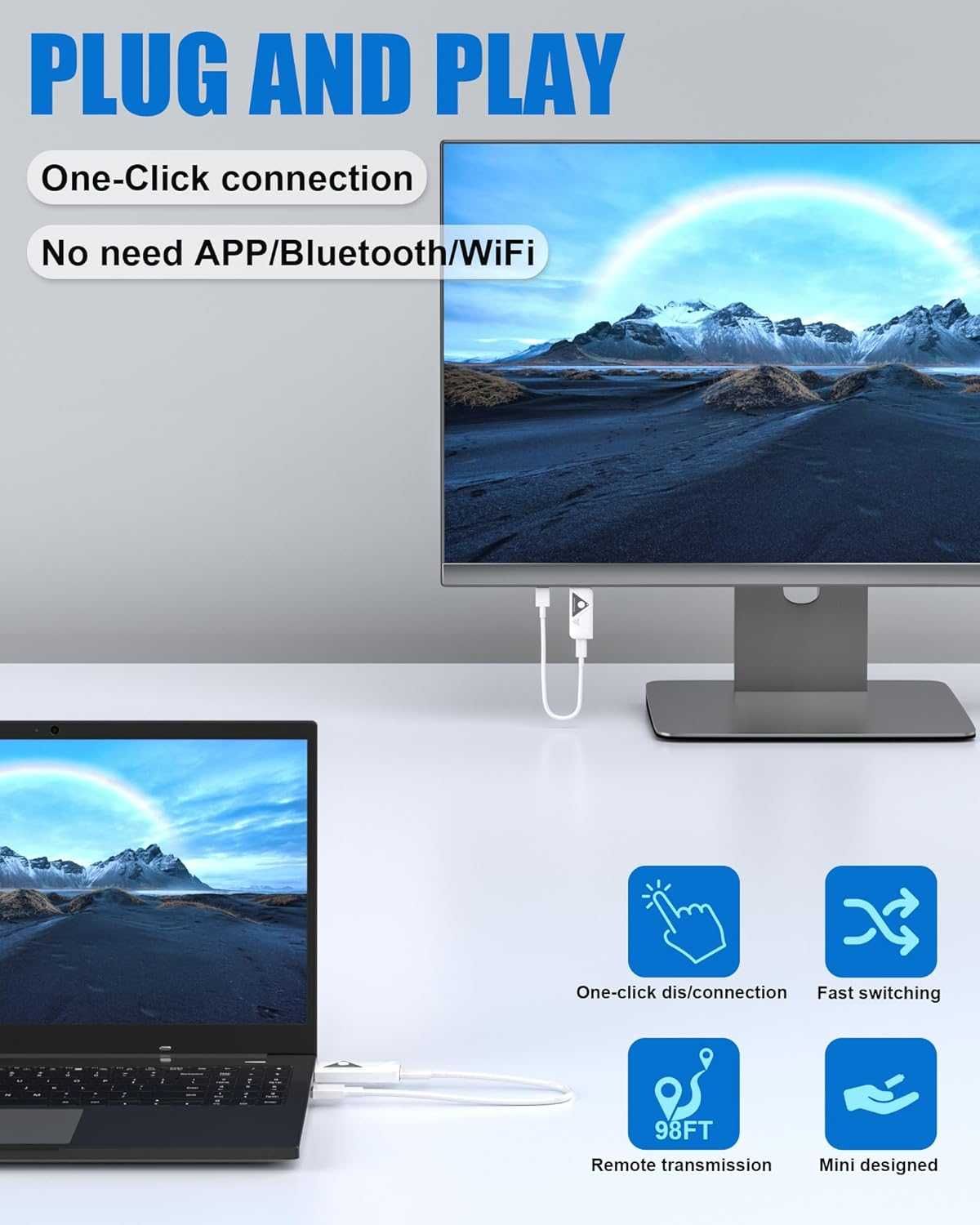 Transmitator și receptor HDMI fără cabluri prin casa