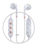 Căști audio fără fir Happy Plugs cu Bluetooth, cu telecomandă în linie