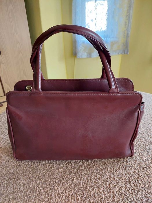 Дамска чанта еко кожа Бордо цвят