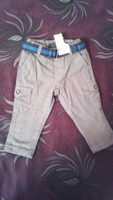 Pantaloni maro lungi NOI baieti H&M masura 74, 6 luni-1 an
