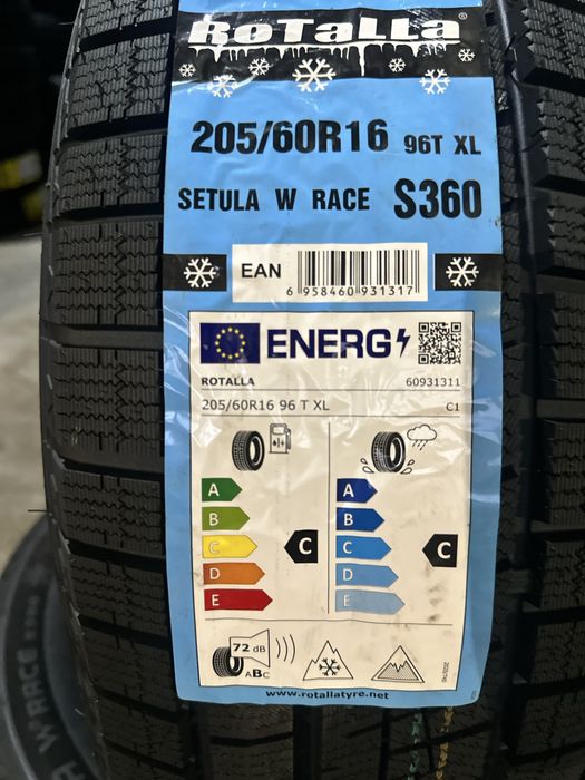 Нови Зимни Гуми ROTALLA SETULA S360 205/60R16 96T XL НОВ DOT 2056016