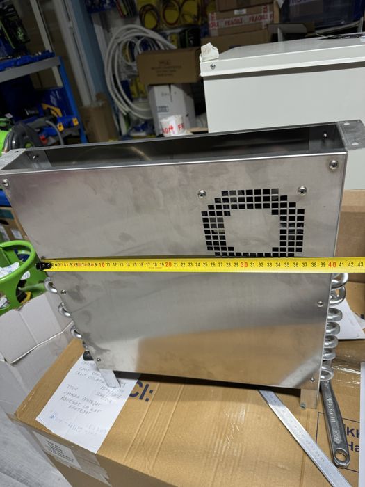 Vaporozator dublu flux suflanta vitrina rece frig masa inox nou