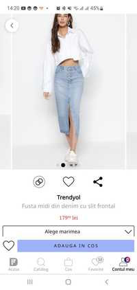 Fusta denim dama