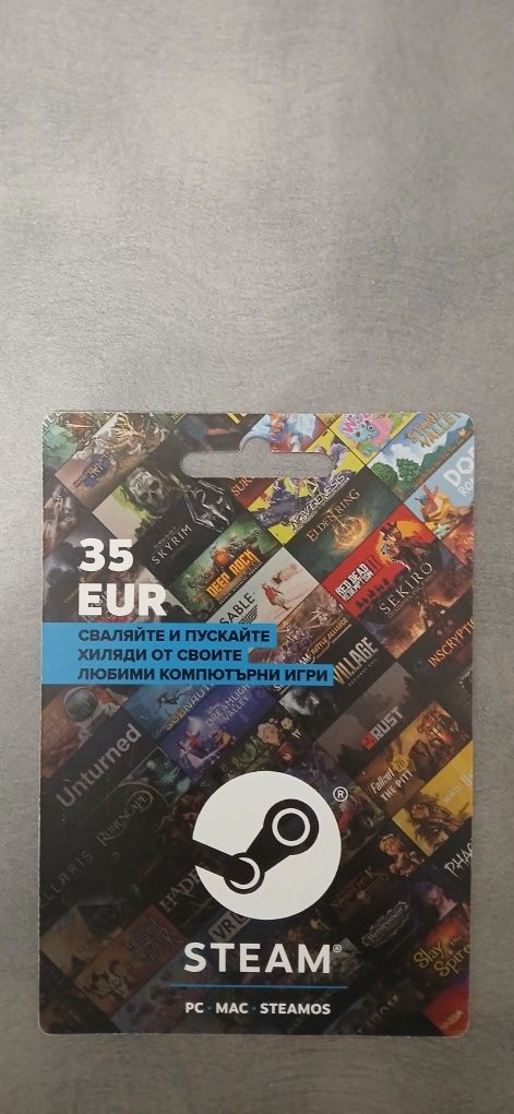Steam gift card.
