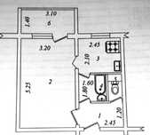 1_4_4 family Ялангач Корзинка. Балкон 1.5×3. 33м².Не торец.Без ремонта