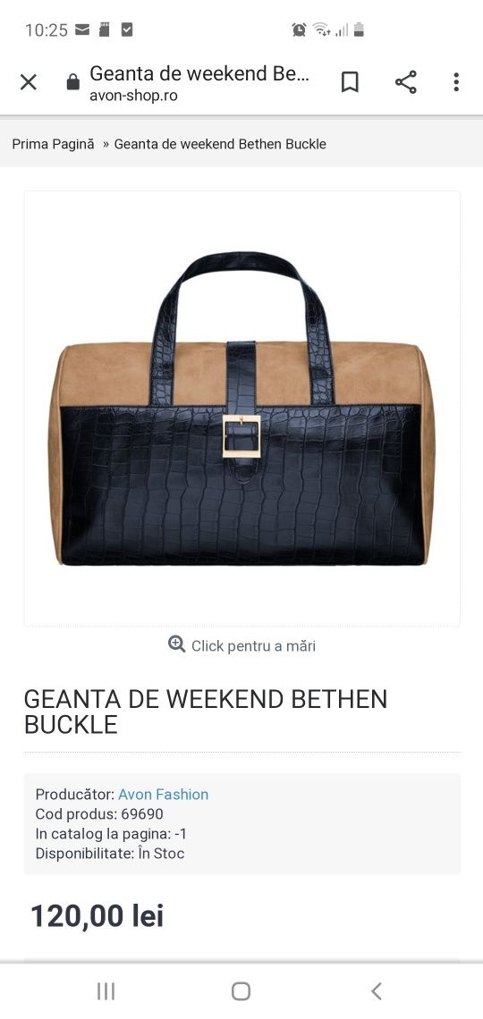 Geanta de weekend Bethen Buckle NOUA