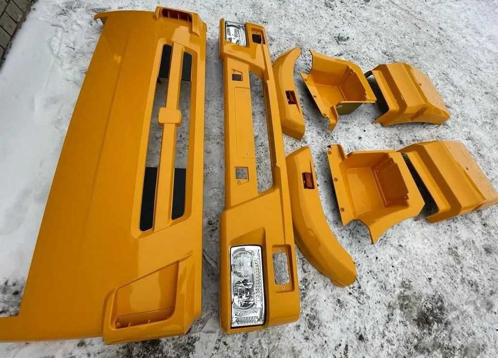 Обвес на КАМАЗ-4308 Желтый, Рестайлинг КАМАЗ кабина НОВЫЙ