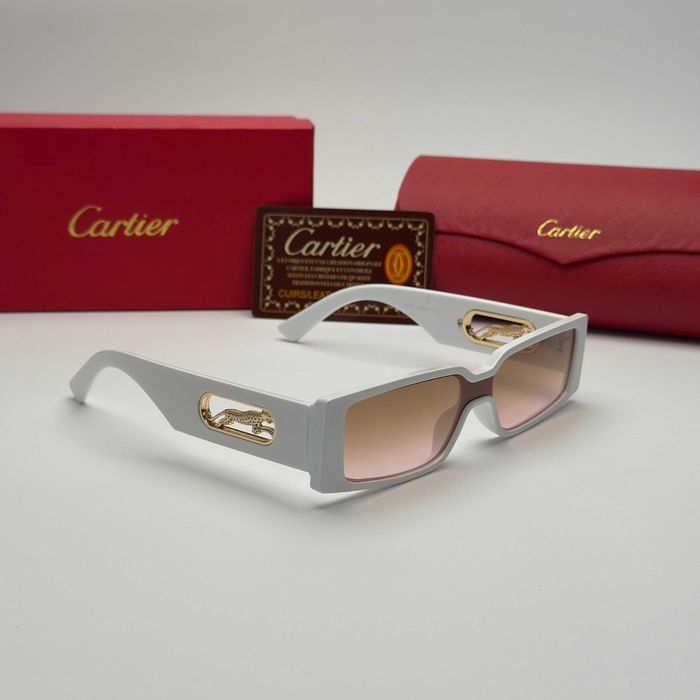 Слънчеви очила Cartier Panther Edition нови, черно и бяло UV 400 CE