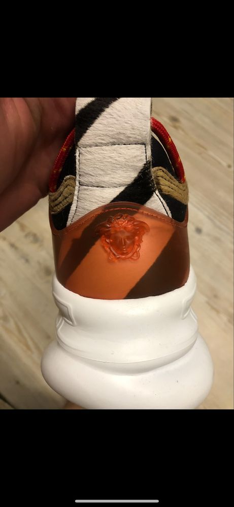 Versace Chain Reaction Pony & Zebra leather