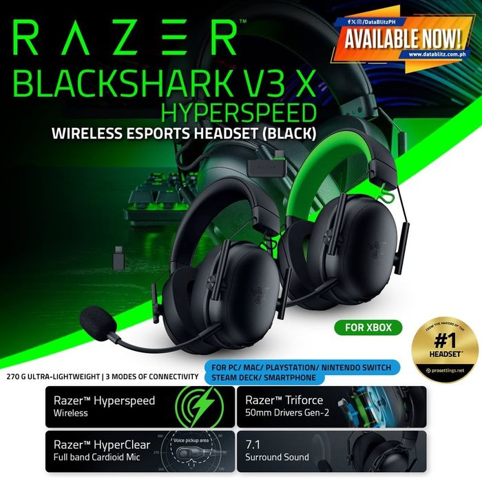 Razer Blackshark V3 Hyperspeed Wireless Беспроводные Наушники