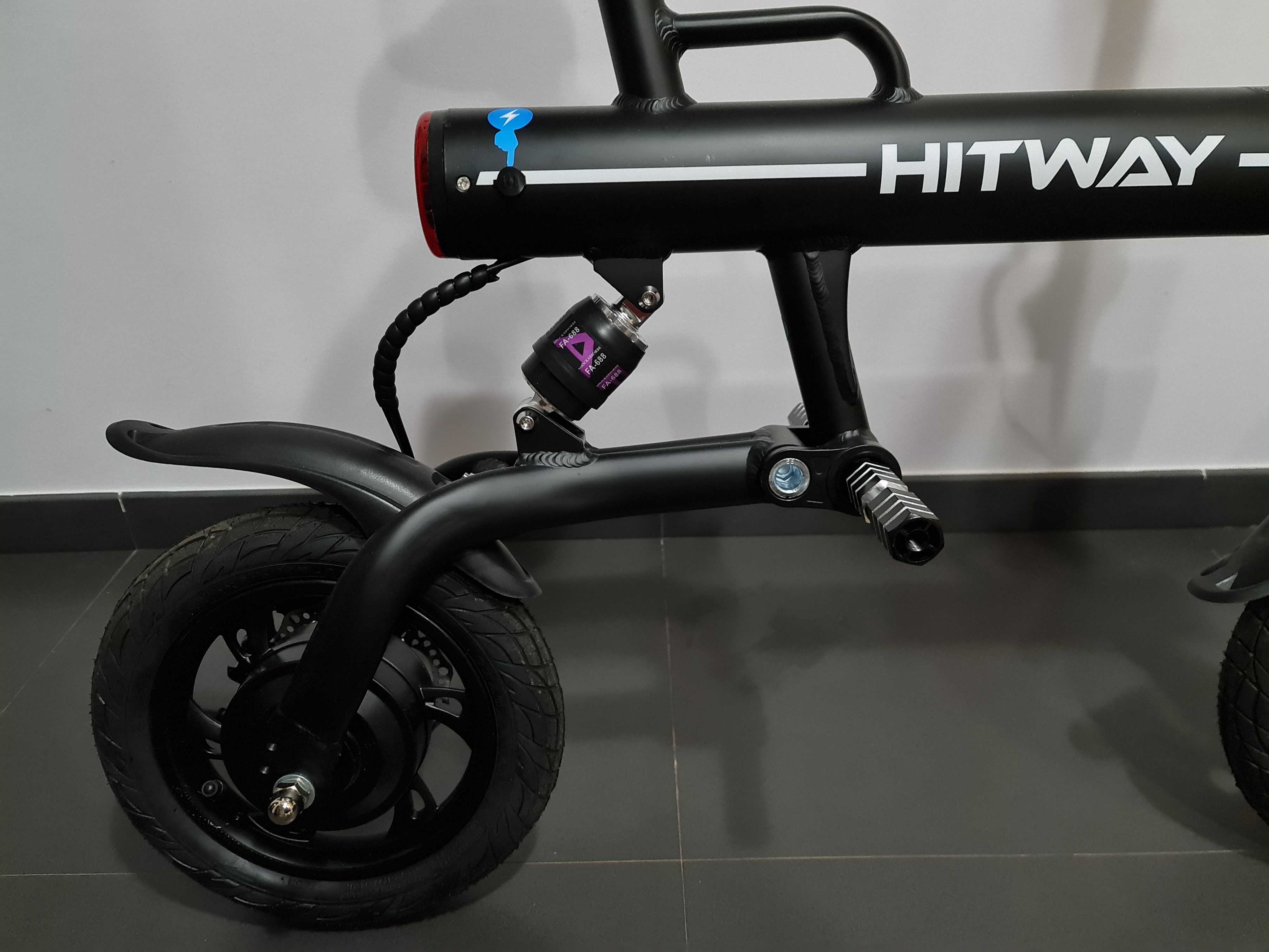 Bicicleta electrica Hitway, Pliabila, 250W, 7.5Ah, 3 viteze, 25Km/H,