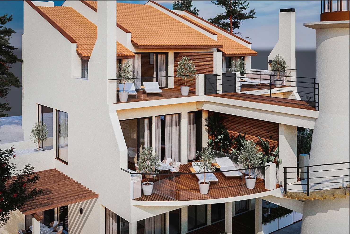 Луксозен апартамент с голям балкон само на 200 метра от частния плаж