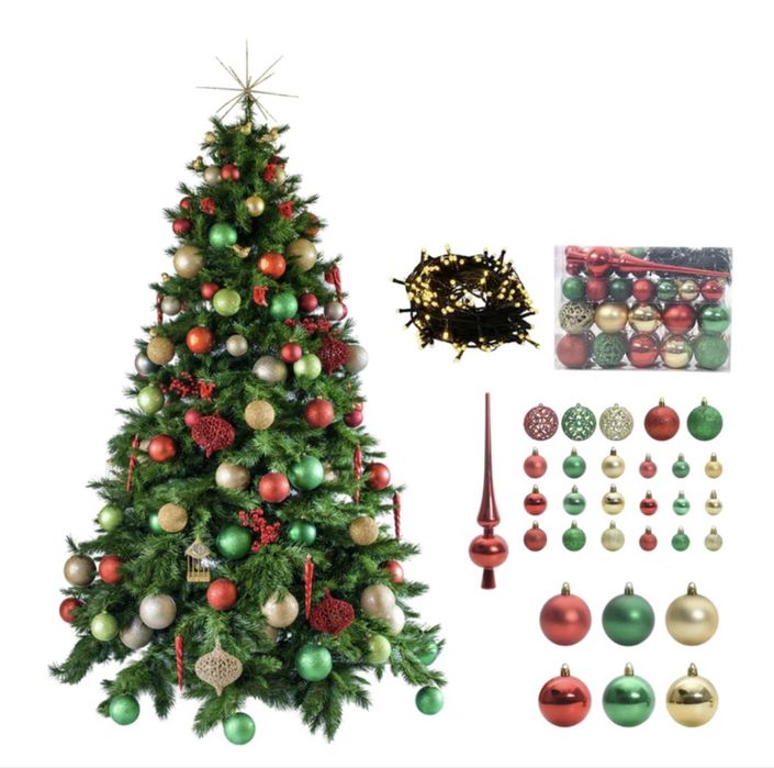 Vand brad artificial 1,80 m cu set complet