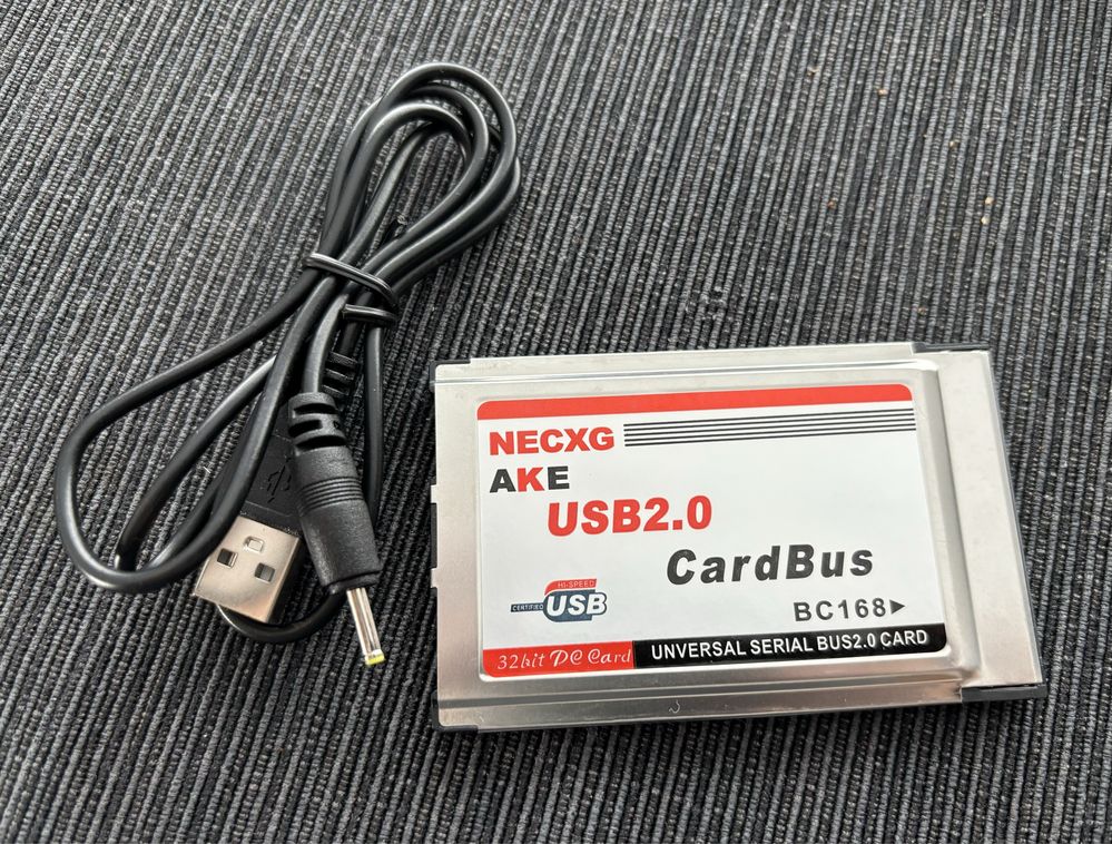 Продавам чисто нова PCMIA карта с 2хUSB + audio