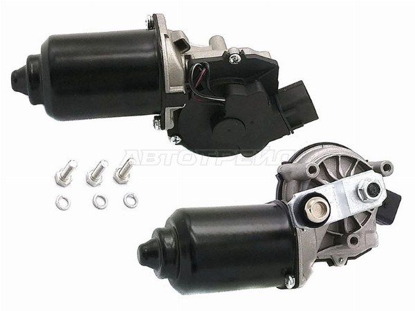 Мотор трапеции стеклоочистителя, моторчик привода щёток Hyundai Solari