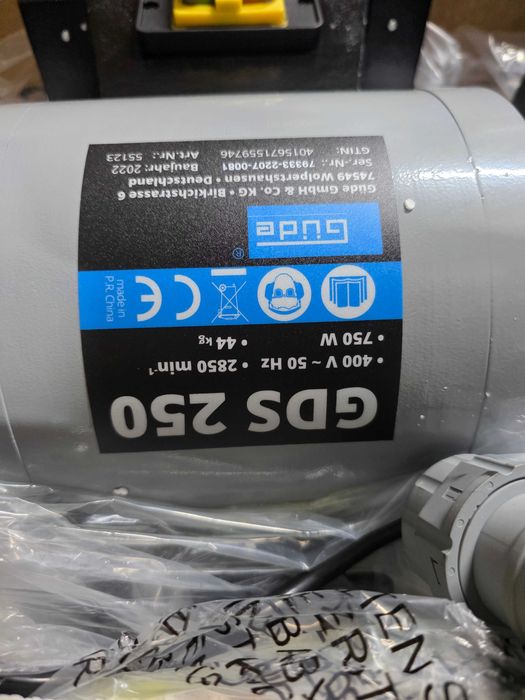 Gude GDS 250 polizor de banc combinat 250 x 32 | 750 W | 400 V