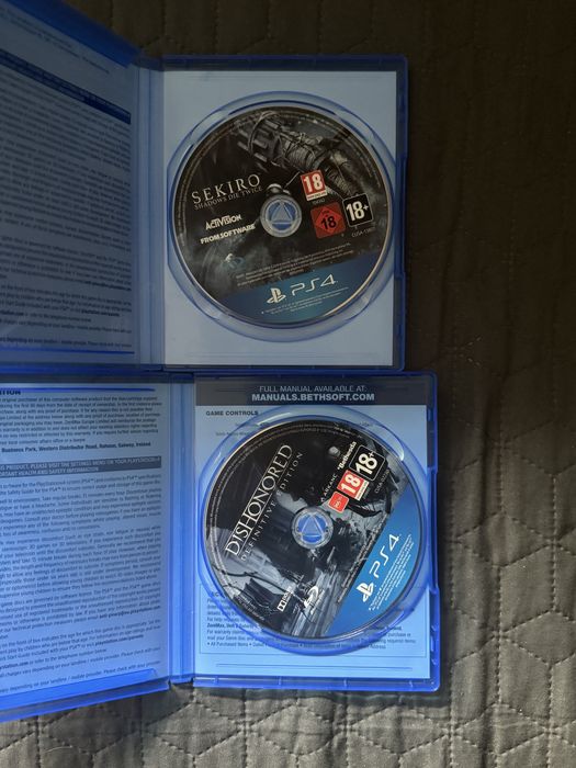 Sekiro и Dishonored за PS4 playstation