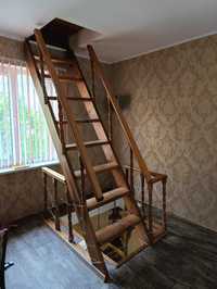 Деревянная лестница межэтажная