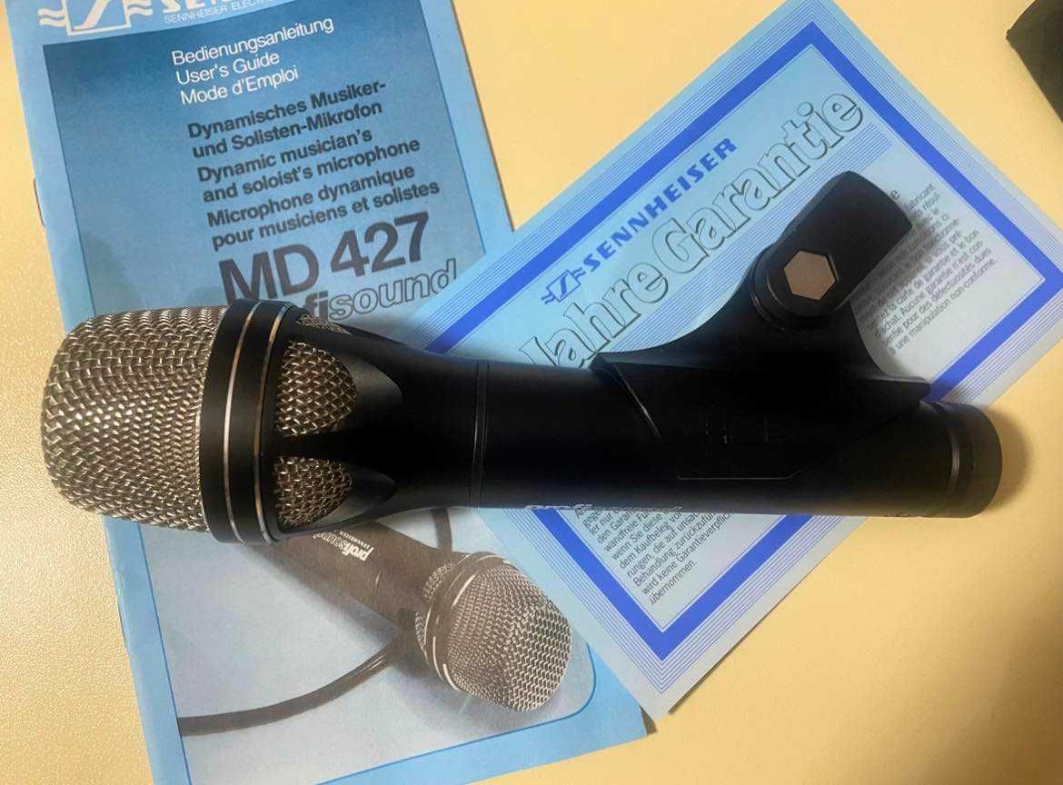 Microfon Sennheiser MD 427  Profisound+ cablu klotz