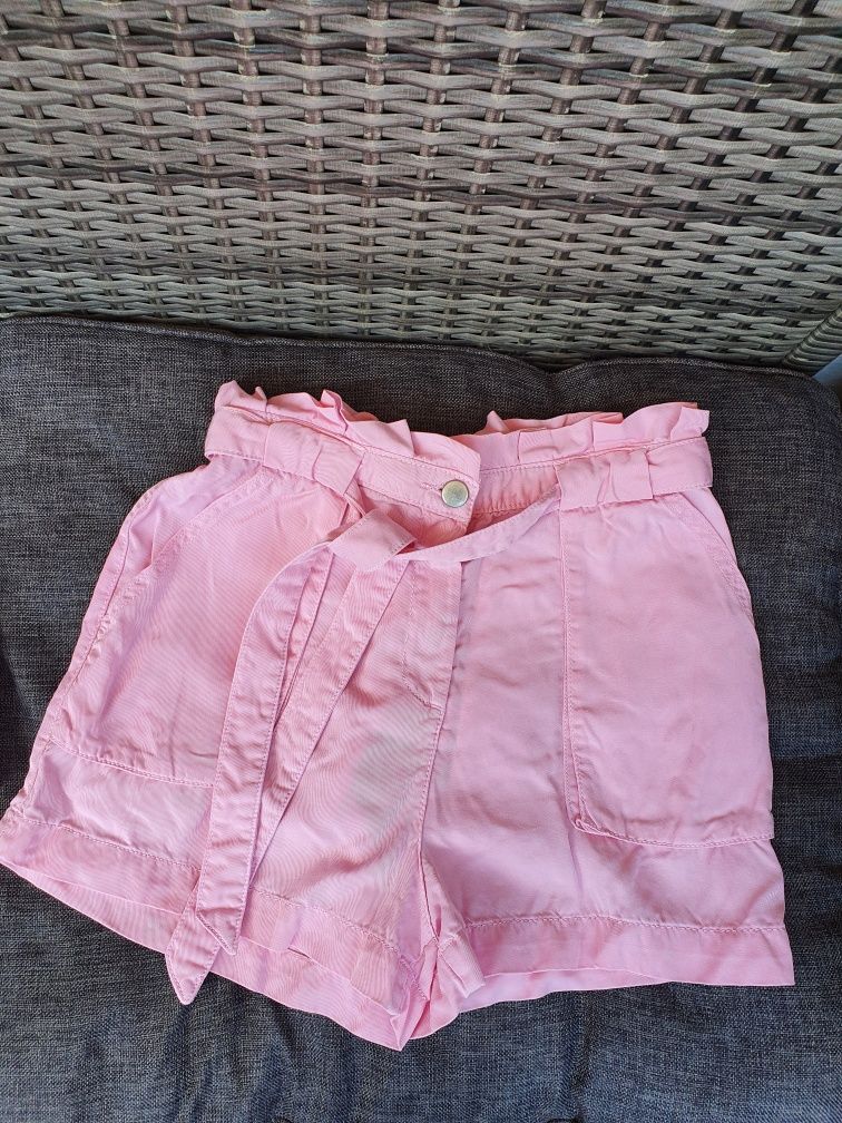 Къси панталонки,розови,цвят пудра,H&M,Pimkie