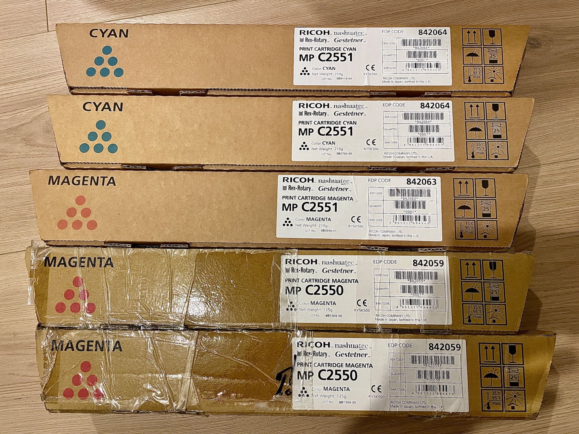 Cartușuri / Toner - Ricoh Originale  - 842064 - 842059 - 842063