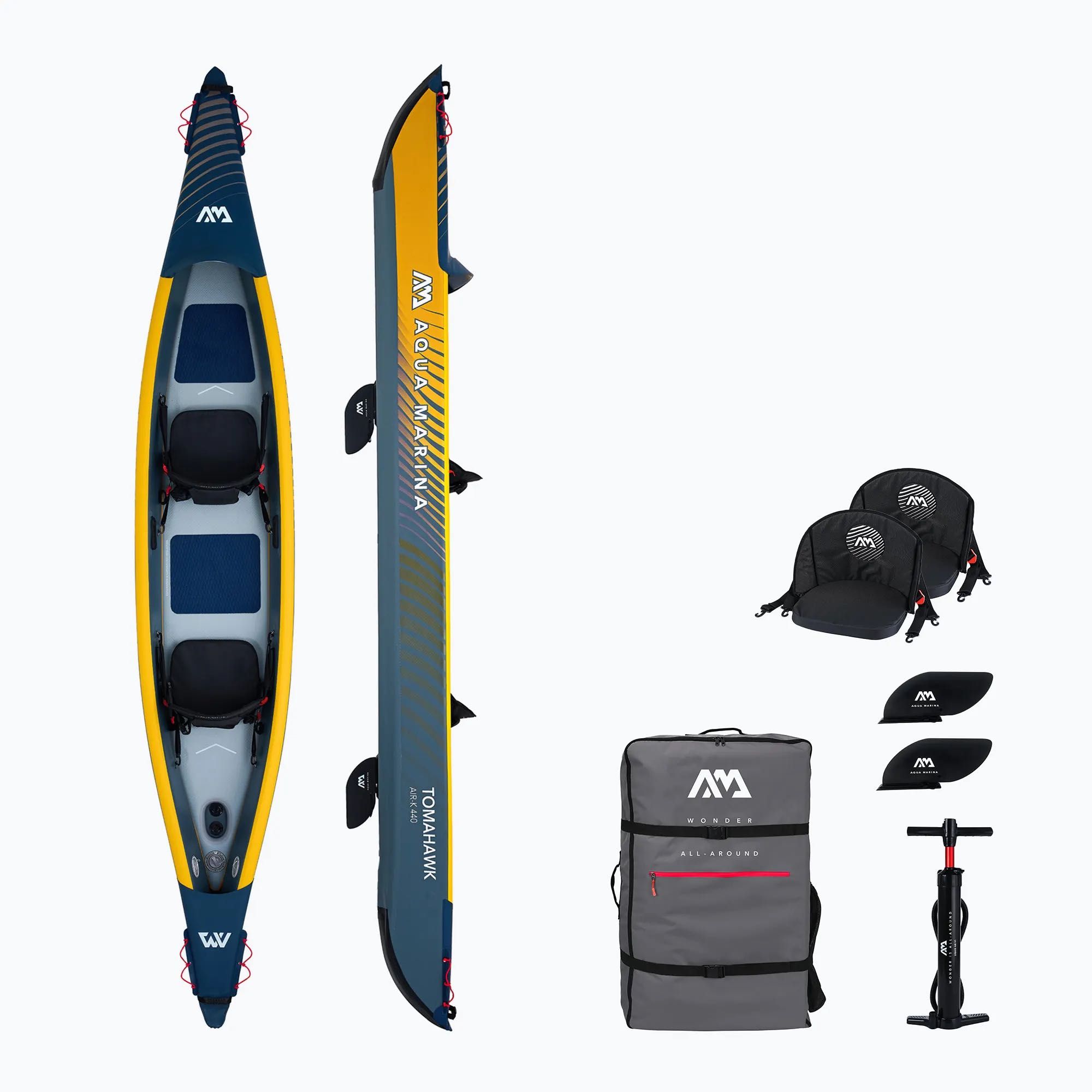 Двуместен надуваем каяк Aqua Marina Tomahawk AIR-K 440 (почти нов)