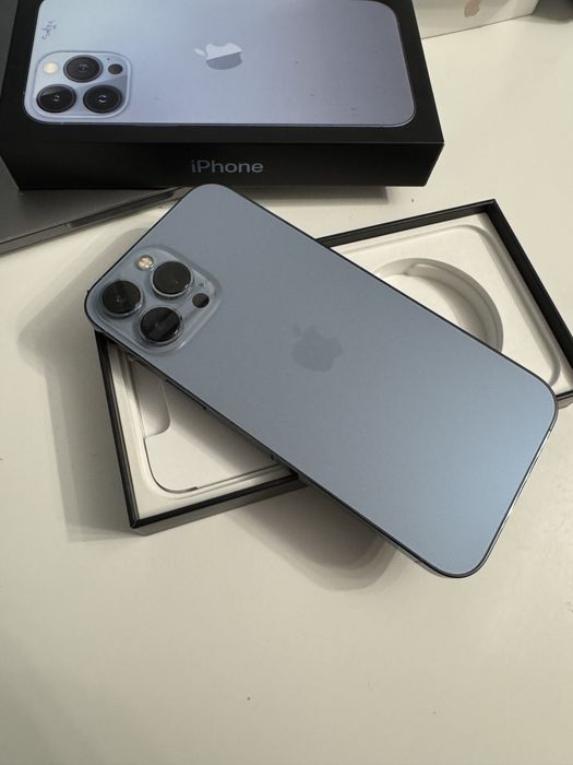 Iphone 13 pro max blue 256 gb baterie 91% ca nou