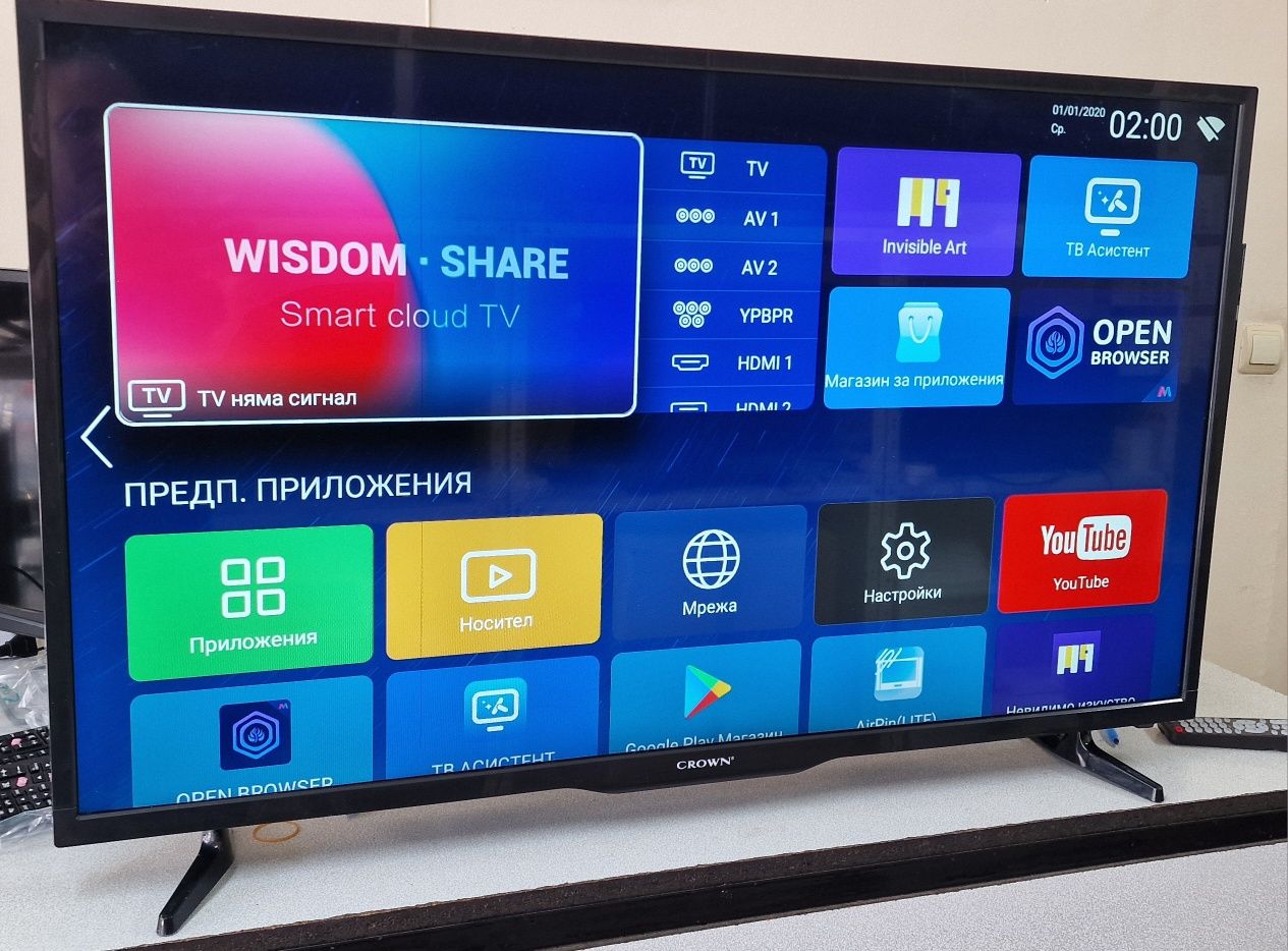 Smart TV  Crown 43" android
